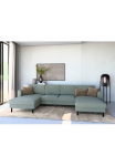 Home affaire Sofa &raquo;Booster II whlw. su miegojimo funkcija & Dėžutė patalynei Fu&szlig; schwarz&laquo; sofa in U-Form plotis 305 cm in audinys arba Struktur LEO o. LINO