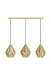 EGLO &Scaron;viestuvas &raquo;CARLTON Pakabinamas &scaron;viestuvas Stahl Esszimmerlampe Retro H&auml;ngelampe Lampe&laquo; E27 1 Stk. &scaron;viestuvas L805 x B205 x H110 cm goldfarben 3X60W exkl.