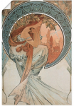 Artland Plakatas &raquo;Vier K&uuml;nste: Die Poesie. 1898&laquo; Frau 1 Stk. dalys be grotelės