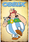 LuckyLinde Metalinis paveikslas &raquo;Obelix ir Idefix&laquo; Fantasy | Figūrėlė | Film | Filmfiguren 1 Stk. dalys Paveikslas i&scaron; plieno 20x30 cm Sienos dekoracija paveikslas zum Film "Kampf der H&auml;uptlinge"