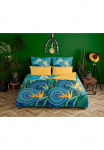 hip Patalynės užvalkalai &raquo;Novia&laquo; 2 Stk. Mako-Satin 135x200 Užtrauktukas Wende Mandala Strelitzie Blau