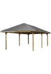 weka Pavėsinė &raquo;Gartenoase 651 B Gr.3&laquo; 19 mm Massivholzdach