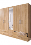 rauch Drabužių spinta &raquo;Schrank Kabykla skalbinių spinta HERSBRUCK in 2 Breiten&laquo; Breiten: 226 arba 271 cm auk&scaron;tis 210 cm su 6 gro&szlig;z&uuml;gigen Stalčius sowie Veidrodinės durys pagamintas in GERMANY