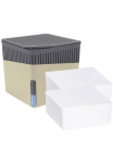 WENKO Oro sausintuvas &raquo;Modell Cube&laquo; dėl 40 m&sup3; R&auml;ume palaidinukė 08 l su 2 x 500 g Entfeuchter-Bl&ouml;cken dėl R&auml;ume iki 40 m&sup3;