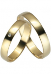 Firetti Vestuvinis žiedas &raquo;Schmuck Dovanų Gold 375 Hochzeit Ehering "LIEBE"&laquo; pagamintas in Germany - patogi su arba be Brillant