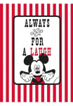 Komar Paveikslas &raquo;Mickey Mouse Laugh&laquo; Disney 1 Stk. dalys paveikslas zur dekoracija im vaikų kambario baldų komplektas - be grotelės