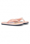 Tommy Hilfiger &Scaron;lepetės per pir&scaron;tą baseinas Slides &Scaron;lepetės sandalai su Textilbandage