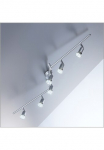 B.K.Licht LED Deckenspots GU10 Warmwei&szlig; LED lubinis &scaron;viestuvas schwenkbar Spots ir 6x GU10 lemputės
