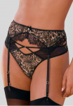 LASCANA Korsetinis diržas i&scaron; Leo-Mesh su Eyelash-Spitze sexy Dessous Reizw&auml;sche
