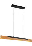 TRIO Leuchten TRIO Ap&scaron;vietimas LED pakabinamas &scaron;viestuvas &raquo;Kerala&laquo; LED-Board 1 Stk. Warmwei&szlig; H&auml;ngelampe i&scaron; mediena + metalas Touchdimmer reguliuojamas auk&scaron;tis warmwei&szlig;