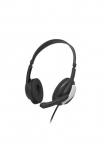 Hama Kompiuterinės ausinės &raquo;PC-Office-Headset "HS-P100 V2" Stereo juoda spalva Headset&laquo; - Empfindlichkeit Kopfh&ouml;rer&Mikrofon: 95 dB +/- 3 dB & -42 dB +/- 3 dB