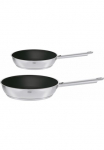R&Ouml;SLE Keptuvių rinkinys &raquo;ELEGANCE&laquo; Nerūdijančio plieno 18/10 rinkinys 1x Keptuvė &Oslash; 20 cm 1x Keptuvė &Oslash; 28 cm 2 Stk. dalys Antihaftversiegelung sp&uuml;lmaschinengeeignet Indukcinė