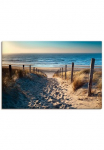 Artland Paveikslas &raquo;Weg zum Nordseestrand Sonnenuntergang&laquo; Strand 1 Stk. dalys kaip Alubild Paveikslas ant drobės Plakatas in verschied. dydžiai