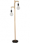 Searchlight Pastatomas &scaron;viestuvas &raquo;Stehlampe Woody 2-flammig&laquo; E27 1 Stk. Echtholz