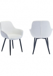 SalesFever Kėdė &raquo;Esszimmerstuhl su eleganti&scaron;kas Komfort&laquo; (Set) 2 Stk.moderner Boucl&eacute;-Bezug