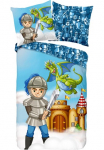 good morning Vaiki&scaron;ka patalynė &raquo;Knight&laquo; 2 Stk. medvilnė 135x200 Užtrauktukas Wendeoptik Kind Junge Ritter