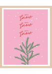 queence Paveikslas su grotelės &raquo;Spruch Weihnachten rosa&laquo; Jahreszeiten | Dekoracija | Weihnachten 1 Stk. dalys Premium Paveikslas liebevolle Handarbeit