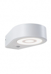 Paulmann LED Sieninis &scaron;viestuvas &raquo;Silma IP44 65x186mm 3000K 55 / 1x07W 600lm 230V Aluminium&laquo; 1 Stk. Warmwei&szlig; judesio jutiklis