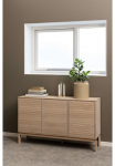 ACTONA GROUP Pailga indauja &raquo;Linley Indauja gerillte Front&laquo; Eiche furniert 3 durys 3 lentyna Lamellenfront