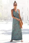 LASCANA ilga suknelė su reguliuojama i&scaron;kirptė ir gesmokter Taille suknelė suknelė suknelė suknelė Boho-Kleid su margo ra&scaron;to