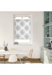 LICHTBLICK ORIGINAL Plisuotos žaliuzės &raquo;Plissee Lango kabliukai be Bohren blickdicht Stripy Boho Drop - Wei&szlig;&laquo; blickdicht freih&auml;ngend