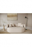 LeGer Home by Lena Gercke Subtilus Home by Lena Gercke 2,5-vietė sofa &raquo;ISALIE rundes sodo sofa su pagalvė perfekt gepolstert&laquo; moderne Stoffe su 4 Pagalvėlė sėdėjimui extra gro&szlig;e Sitzfl&auml;che