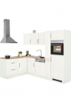 KOCHSTATION Virtuvinis komplektas &raquo;KS-Stockholm &ndash; K&uuml;che su auk&scaron;ta kokybė ir detailreicher Landhausfront&laquo; Stellbreite 260x170 cm patogi su įmontuota buitinė technika MDF-Fronten