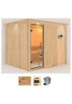 Karibu Pirtis &raquo;Gitte&laquo; rinkinys Ofen 9 kW Bio externe Strg easy