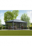 Palram - Canopia Pavillonseitenteil &raquo;Dallas Garden Gazebo Netting rinkinys&laquo; su Rei&szlig;verschlu&szlig; ir Clips