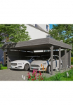 Skanholz Dviguba stoginė automobiliams &raquo;Friesland rinkinys 3&laquo; medžio masyvo 514 cm dunkelgrau