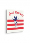 Komar Paveikslas ant drobės &raquo;Mickey Good Morning - Gr&ouml;&szlig;e 40 x 40 cm&laquo; Natur 1 Stk. dalys Paveikslas mi Echtholzrahmen