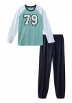 AUTHENTIC LE JOGGER AUTHENTIC LE Kelnės pižama 1 vienetai 2 dalys pižama su gro&szlig;em College-Print vorn