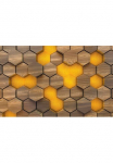 Komar Tapetai &raquo;Digitaldruck Vlies - Woodcomb Olive - Gr&ouml;&szlig;e 400 x 250 cm&laquo; ra&scaron;tuotas glatt Wohnzimmer miegamojo kambario baldai