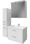 Saphir Vonios kambario baldų komplektas &raquo;Quickset 316 3 dalių Keramikwaschtisch su LED-Spiegelschrank&laquo; 4 Stk. dalys