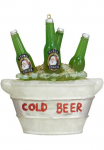 Krebs Glas Lauscha Krebs I&scaron; stiklo Lauscha Eglutės žaisliukai &raquo;CBK70019 Weihnachtsdeko Christbaumschmuck&laquo; Eisk&uuml;bel su Bierflaschen