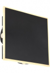 GLOBO LIGHTING LED Sieninis &scaron;viestuvas &raquo;SAIDY&laquo; LED-Modul Warmwei&szlig; Wandlampe/Metall/schwarz/3000K/Flur/Wohnzimmer/ BxH: 200x200mm