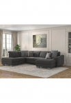 sit&more Sofa &raquo;Dundee U-Form&laquo; su spyruoklės ir Edelstahlf&uuml;&szlig;en patogi su Kopfteilverstellung