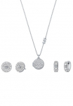 MICHAEL KORS Auskarai ir Grandinėlės rinkinys &raquo;Mulitpack papuo&scaron;alas Silber 925 PREMIUM LOCKET&laquo; (Rinkinys 5 Stk. tlg.) su Zirkonia (synth.)