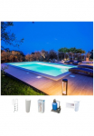 KWAD Schwimmbecken &raquo;STYROPOR&reg;STEIN baseinas ALL INCLUSIVE BxLxH: 300x600x150 cm&laquo; su nerūdijančio plieno kopėčios ir Baseino apvadas & Baseino ap&scaron;vietimas