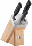 Zwilling Stovas peiliams &raquo;**** VIER STERNE&laquo; 4 Stk. Selbstsch&auml;rfender Stovas peiliams su 3 Messern Bambukas Sonderschmelze