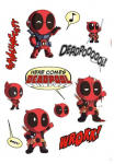 Komar Sienos lipdukai &raquo;Deadpool Cute - Gr&ouml;&szlig;e 50 x 70 cm&laquo; selbstklebend Sienų lipdukai vaikų kambario baldų komplektas