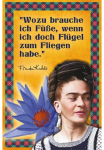 LuckyLinde Wanddekoobjekt &raquo;Frida Kahlo - Fl&uuml;gel&laquo; Exklusive JANOSCH Kindermotive Paveikslas i&scaron; plieno
