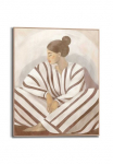 Reinders! Plakatas &raquo;Zen Lady&laquo; miegamojo kambario baldai - Braun - MDF - Spiritualit&auml;t - 40x50 cm
