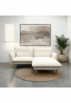 DOMO collection Kampinė sofa &raquo;Leuven kompakte Stellma&szlig;e plotis 200 cm siauras porankiais L-Form&laquo; angenehm feste Polsterung bodenfrei 19 cm auk&scaron;tis Holzf&uuml;&szlig;e