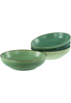 CreaTable Dubenėlis &raquo;Nature Collection Poke Bowl &Oslash; 225 cm 4-tlg&laquo; 4 Stk. i&scaron; Steinzeug Handwerklicher stilius vintažinio stiliaus auk&scaron;tis 6 cm