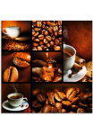Artland Stiklinis paveikslas &raquo;Kaffee Collage&laquo; Getr&auml;nke 1 Stk. dalys in padėties dydžiai