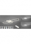 TRIO Leuchten TRIO Ap&scaron;vietimas LED lubinis &scaron;viestuvas &raquo;MILA&laquo; LED-Board Farbwechsler | Neutralwei&szlig; | Tageslichtwei&szlig; | Warmwei&szlig; lubinis &scaron;viestuvas ir Nuotolinis ap&scaron;vietimo pultas dimmbar 3000 - 6500K 105xx42x65 cm