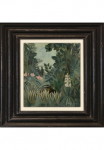 queence Paveikslas ant drobės &raquo;Dschungel&laquo; gėlės | Garten | Gartenbilder | Kunst Premium-Leinwandstoff Handarbeit i&scaron; Deutschland 40x40cm
