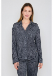 JOOP! Pyjamaoberteil &raquo;Luxe Modal Printed&laquo; Ilgomis rankovėmis Modal-Mix Kn&ouml;pfe