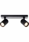 Brilliant Lubinis &scaron;viestuvas &raquo;Marty&laquo; GU10 1 Stk. Warmwei&szlig; Spotbalken schwenkbar 12x31x9 cm GU10 345lm 3000K metalas juoda spalva